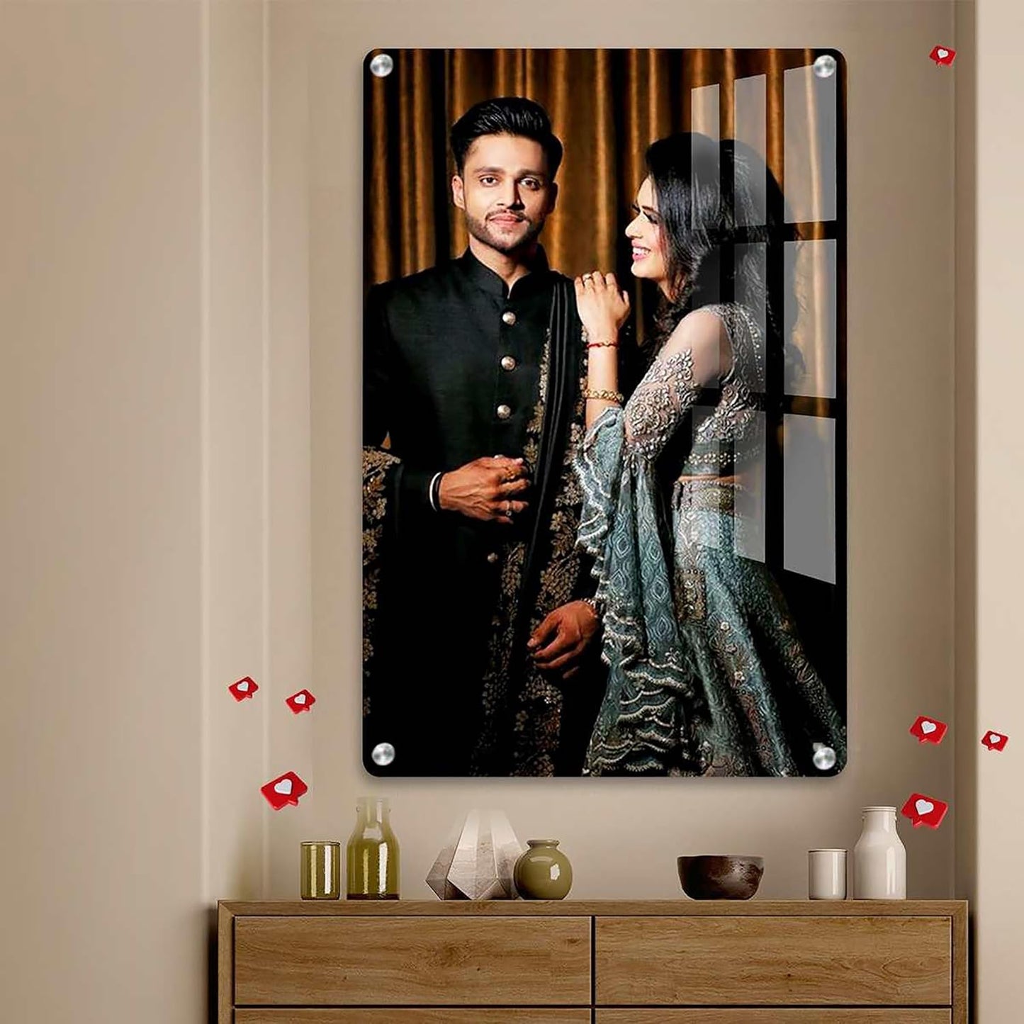 Customized Acrylic Photo Frame for Wall